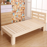 性价比纯实木床1.5m单人床1.2米松木床儿童床类定制双人床1.8特价