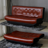 沙发床可折叠实木1.8 1.2米双人1.5米皮艺小户型客厅两用三人欧式