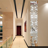 腰线长条方形墙壁贴 家居装饰 3D立体水晶装饰 镜面贴花 wg0218