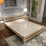 简约现代松木床全实木单人双人1.5米1.8米成人1.2一米大床经济型