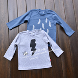 外贸秋季婴童装男女宝宝长袖T恤纯棉 0~1~2岁婴儿打底衫衣服柔软