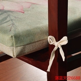新中式坐垫复古红木沙发椅垫怀旧餐椅垫官帽加厚座垫定做