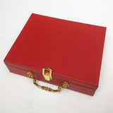 方形红色带提手高档礼品盒保健品精美化妆品包装盒手工定制礼物盒