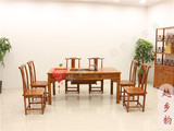 实木仿古中式榆木 1.76米新款茶桌功夫 茶桌茶台 古典茶桌椅组合