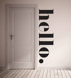 095hello文字北欧美风格PVC儿童房个性时尚装饰墙贴贴纸