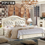 韩式田园床 现代简约床 1.5米1.8米板式床双人床储物床收纳床婚床
