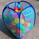 宝宝波波球球池游戏屋方便携带海洋球收纳框收纳篮折叠彩色收纳袋