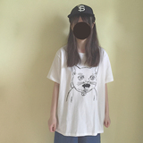 [赵]水印＋反光涂料 强光反射猫眼 圆领基础款 短袖 男式T恤