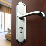 宾爵五金 SUS304不锈钢欧式执手室内房门锁配件铜芯门把手S91包邮