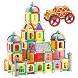 正品科博磁力棒418  888件桶装城堡磁性建构积木儿童DIY益智玩具