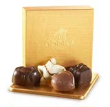 包邮 美国高迪瓦GODIVA歌帝梵金装手工巧克力礼盒装婚庆喜糖 4颗