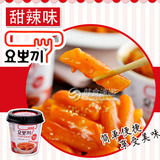 韩国进口食品 方便速食杯装炒年糕 便携杯装香甜辣味年糕条140g