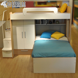 多功能高低床子母床儿童成人上下床双层床带衣柜母子组合床高架床