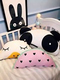 ins款韩国儿童房婴儿床宝宝沙发鸭子西瓜熊猫儿童安抚抱枕腰枕