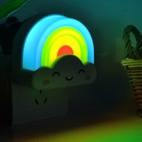 儿童卧室LED宝宝智能感应小夜灯 小孩睡觉声光控插电创意彩虹云灯
