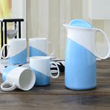 陶瓷冷水壶套装创意骨瓷水杯水具套装家用加厚耐热凉水壶水杯包邮