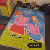 韩国儿童防滑爬行垫 活性全棉绗缝地垫linefriends卡通加厚地毯