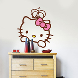 hello kitty猫卡通贴画公主房卧室床头防水瓷砖玻璃贴画墙壁贴纸