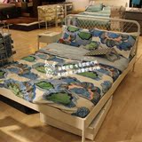 温馨宜家IKEA奈斯顿床架铁艺床简易床欧式风格双人床架铁质大床