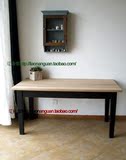 实木餐桌定做美式工业loft风格桌子北欧简约工作台长方形大书桌