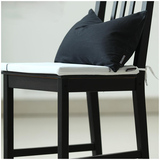 简约风黑白格子全棉餐椅垫 高档可拆洗餐桌坐垫套梯形方形椅子垫