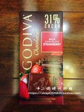 美国代购 Godiva歌帝梵 31%可可草莓牛奶巧克力块片 新品（现货）
