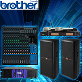 Brother/兄弟 SRX725 专业舞台婚庆会议双15寸音响音箱套装设备