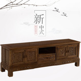 红木电视柜鸡翅木储物柜1.8米2.0米仿古中式影视厅柜客厅实木家具
