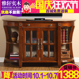 新品欧式实木电视柜 美式复古餐边柜客厅边柜卧室高电视柜1.2米