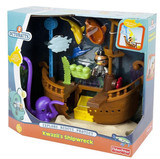 费雪正品海底小纵队呱唧幽灵海盗船X7210儿童角色巴克益智玩具