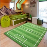 球迷周边产品 世界杯欧洲杯主题球场足球场地毯 卧室用品生日礼物