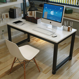 钢木电脑桌简易书桌笔记本电脑桌台式电脑桌写字桌现代简约办公桌
