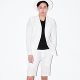 2016夏季新款韩国透气男白色亚麻西装棉麻韩版修身西服有套装潮款