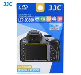 JJC 尼康D3300 D3200单反相机屏幕贴膜 高清膜 屏幕保护膜 2片装