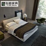 布床可拆洗 现代布艺床小户型双人床1.8米1.5北欧床软床婚床特价