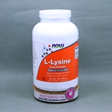 新款美国Now Foods 赖氨酸 L-Lysine 猫安粉鼻支454g 提高免疫