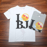 冠希上身 现货 CLOT 北京开业限定 I LOVE BJ logo 短袖 情侣 TEE