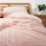 2016新款纯色水洗棉床笠四件套 全棉春夏素色被罩1.2米床单三件套