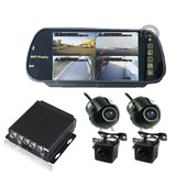 车载360度可视倒车摄像头MP5 后视镜 全景影像行车记录仪泊车系统