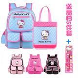 新款hello kitty书包二三四五六年级小学生书包女童PU皮双肩背包