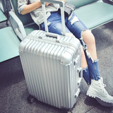 学生登机行李密码箱铝框万向男女复古拉杆旅行箱20 24 26寸韩版