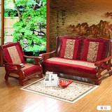 加厚欧式可拆洗红木沙发垫三人位冬季沙发垫实木头真皮沙发垫定做