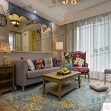 欧式中式美式样板间地毯沙发茶几客厅地毯卧室床边手工地毯定制