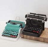 美式乡村复古老式树脂打字机模型摆件橱窗陈列 店铺怀旧摄影道具