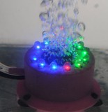 小鱼缸LED气泡灯高亮度 水族箱假山水草灯 乌龟缸装饰工艺品包邮