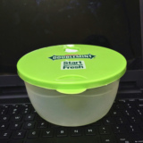 保鲜盒 绿盖 塑料大碗 圆形饭盒 便当盒 微波炉适用 70g