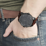 美国代购正品迪赛男表 DIESEL dz7258时尚皮带双时区男士石英手表