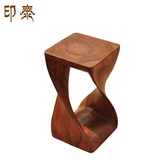 泰国柚木凳子 实木雕刻换鞋凳 东南亚家装饰品特色创意时尚小板凳