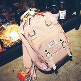 天天特价林小宅诺一同款双肩包女韩版帆布书包防水电脑包旅行背包
