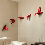 欧式小鸟3D立体墙贴创意客厅墙面上装饰品壁饰墙饰挂饰卧室墙挂件